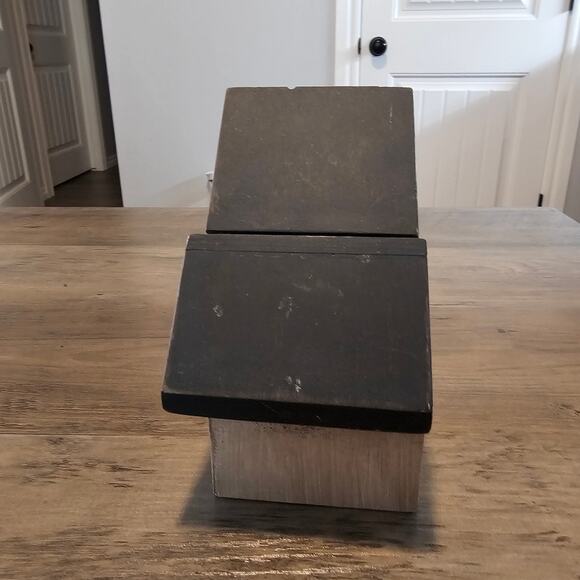 Vintage Cat Wood House Container 3 Pull Out Drawers Kitty 90s Cottage Retro - Picture 7 of 14